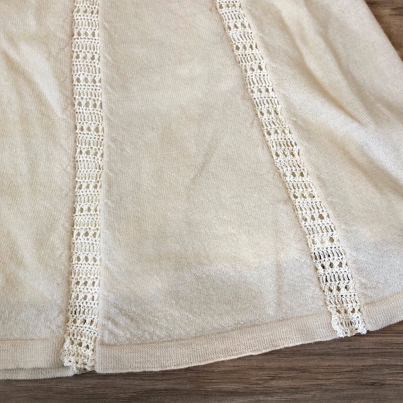 NWT - Anthropologie Viola Cream Wool Blend Skirt M - Picture 4 of 9